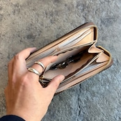 【限定商品】ウォレット ラウンドジップ インレイ クロコダイル(ブラック)