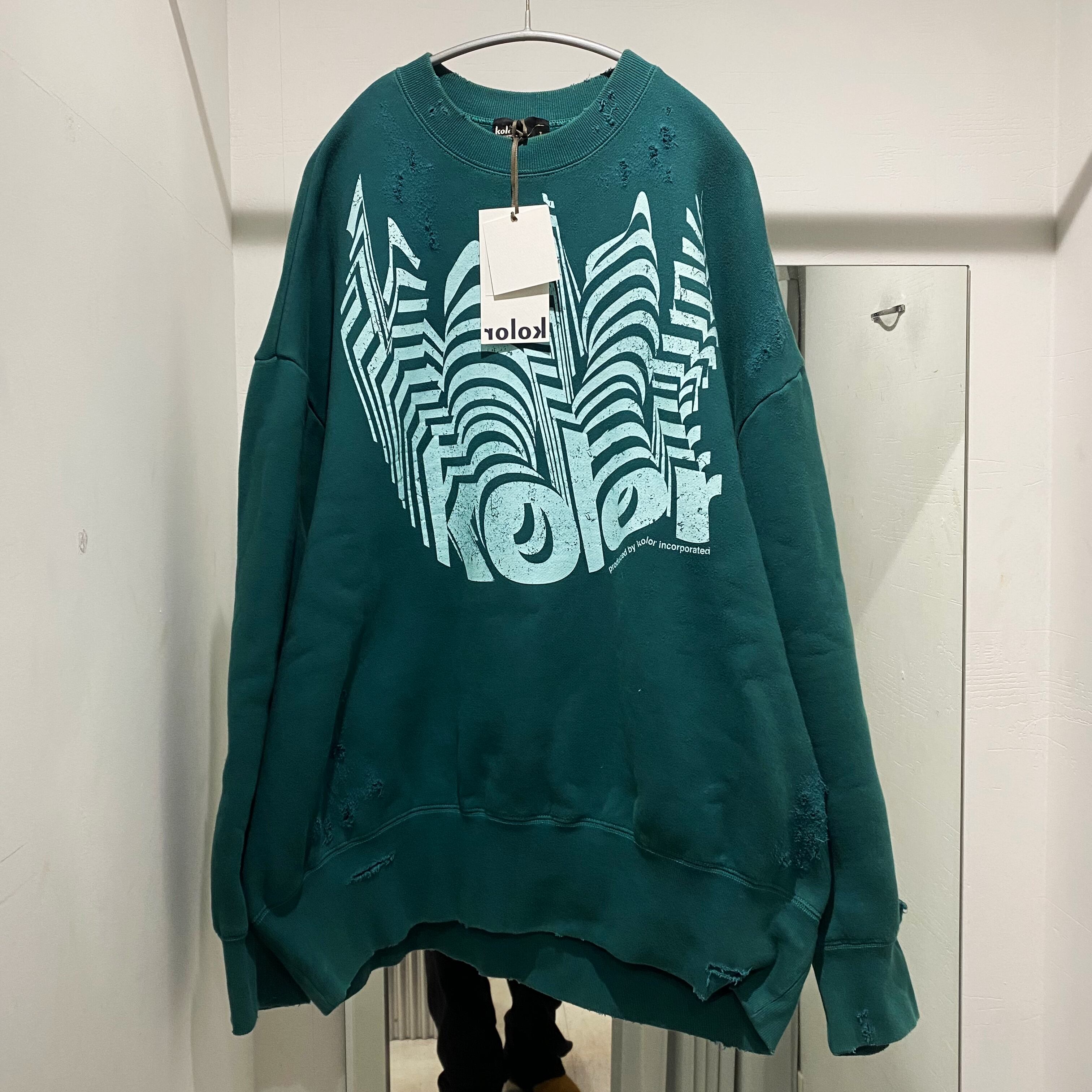 kolor 21aw スウェット