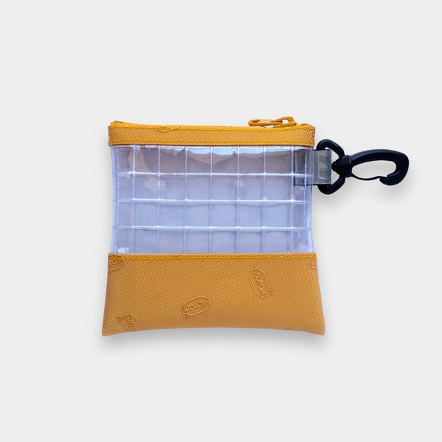 vibram pouch（mustard×clear）