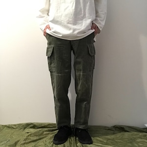 【EG4】フランス軍 M64 Sateen300 S300 コンバットパンツ 60s ヴィンテージ