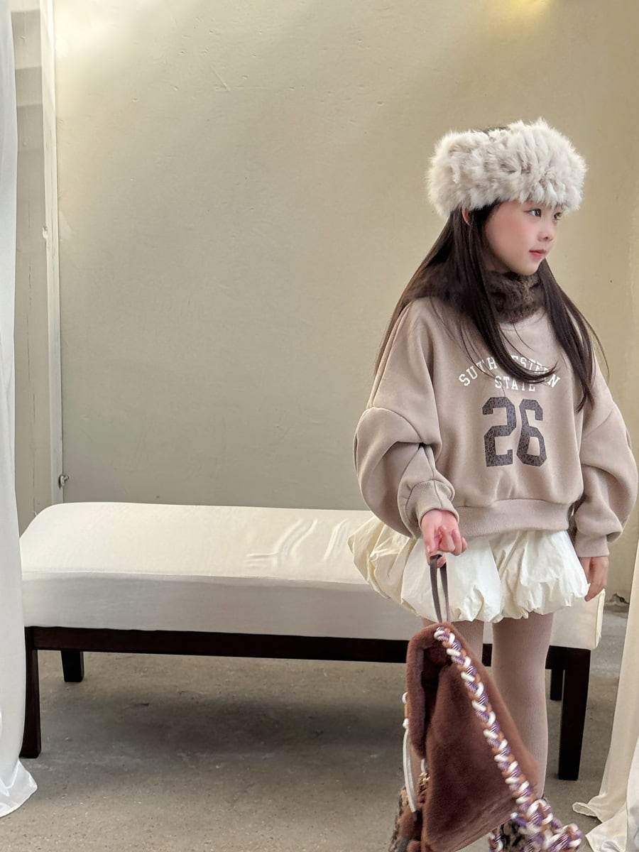 26ショート丈裏起毛トレーナー