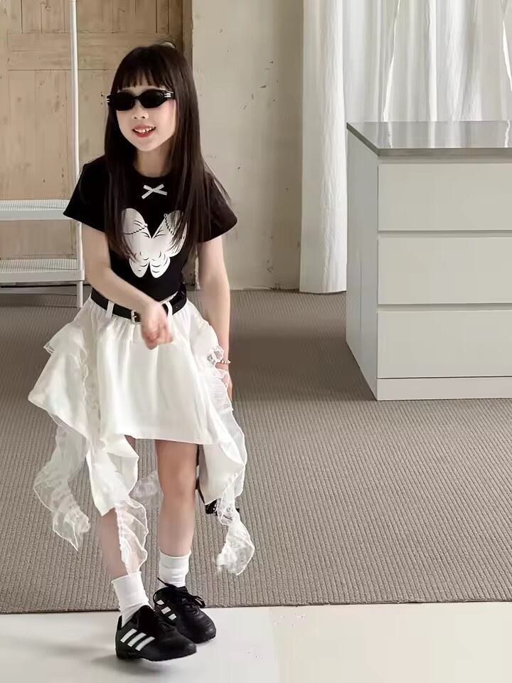 ベルト付きサイドロングスカート