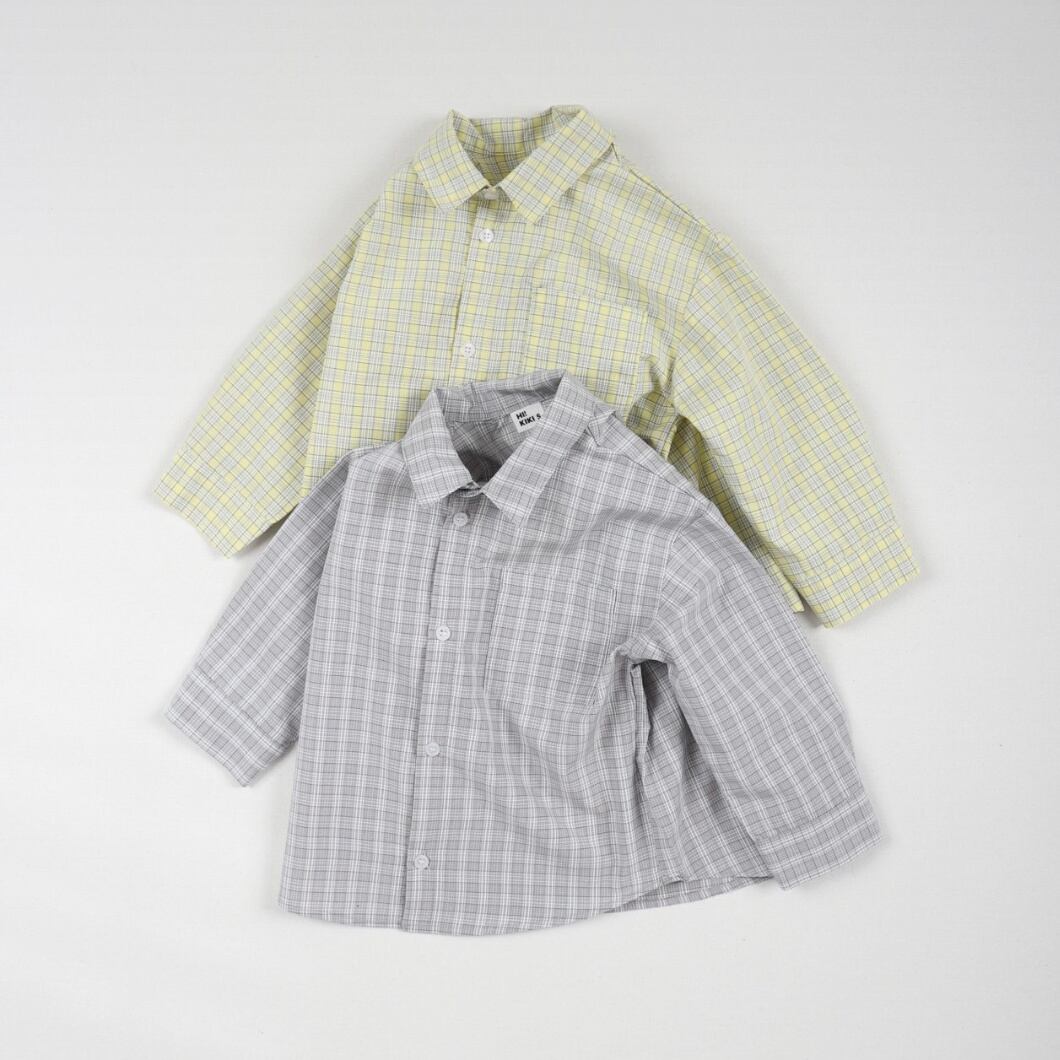 《送料無料》予約:スプリングチェックシャツ【HIKIKI】