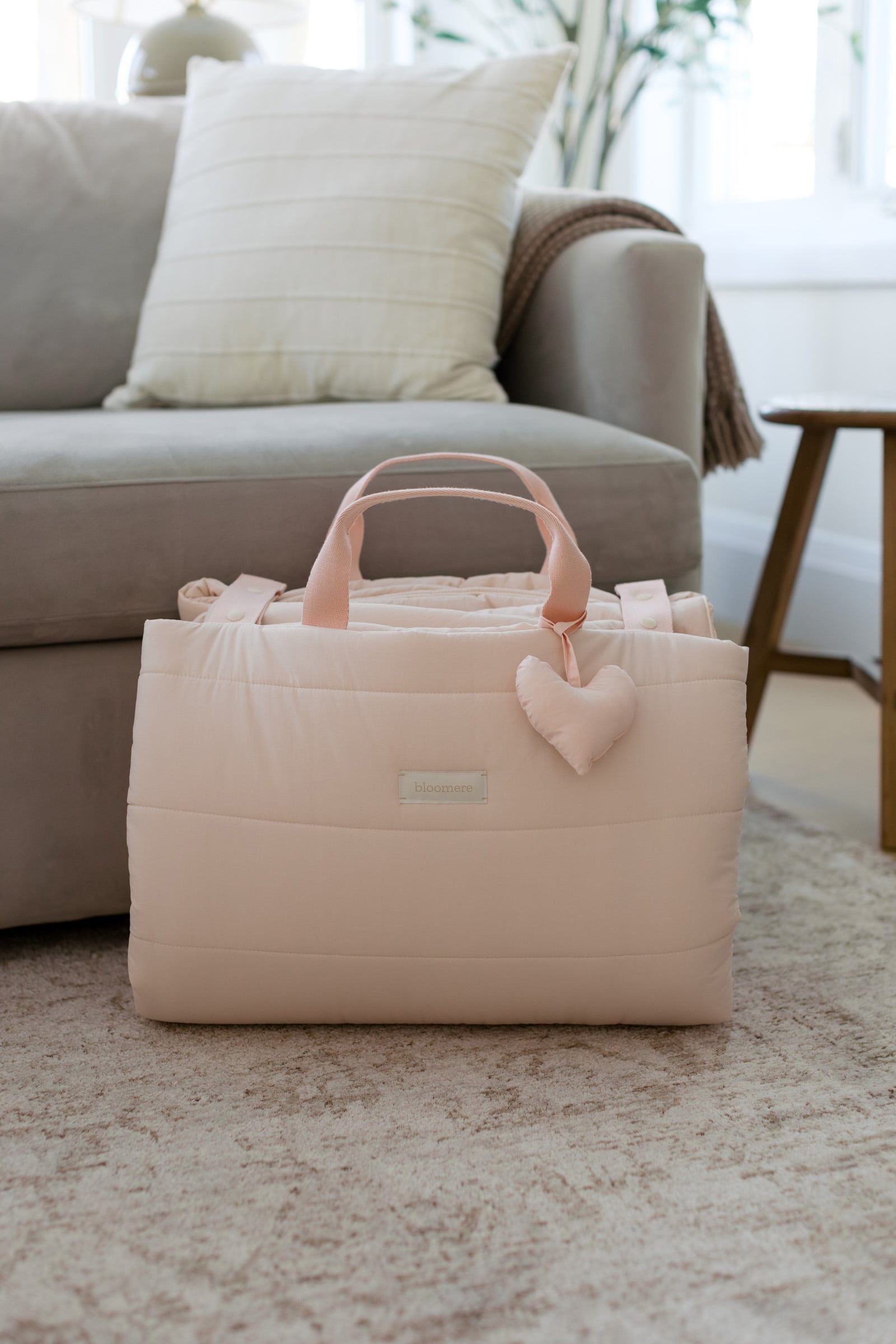 【ご予約】bloomere/Portable Bedding Set-Peach Pink