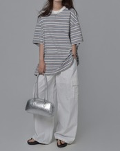 Multi pocket wide cargo pants L0123