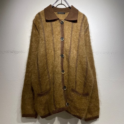 used mohair knit cardigan