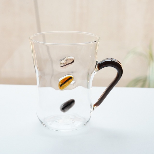 【竹川久仁子】耐熱ガラス　コーヒーマグカップ　T-5-D