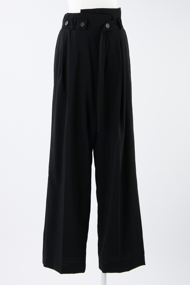 【ENFOLD】BELT WIDE-STRAIGHT TROUSERS