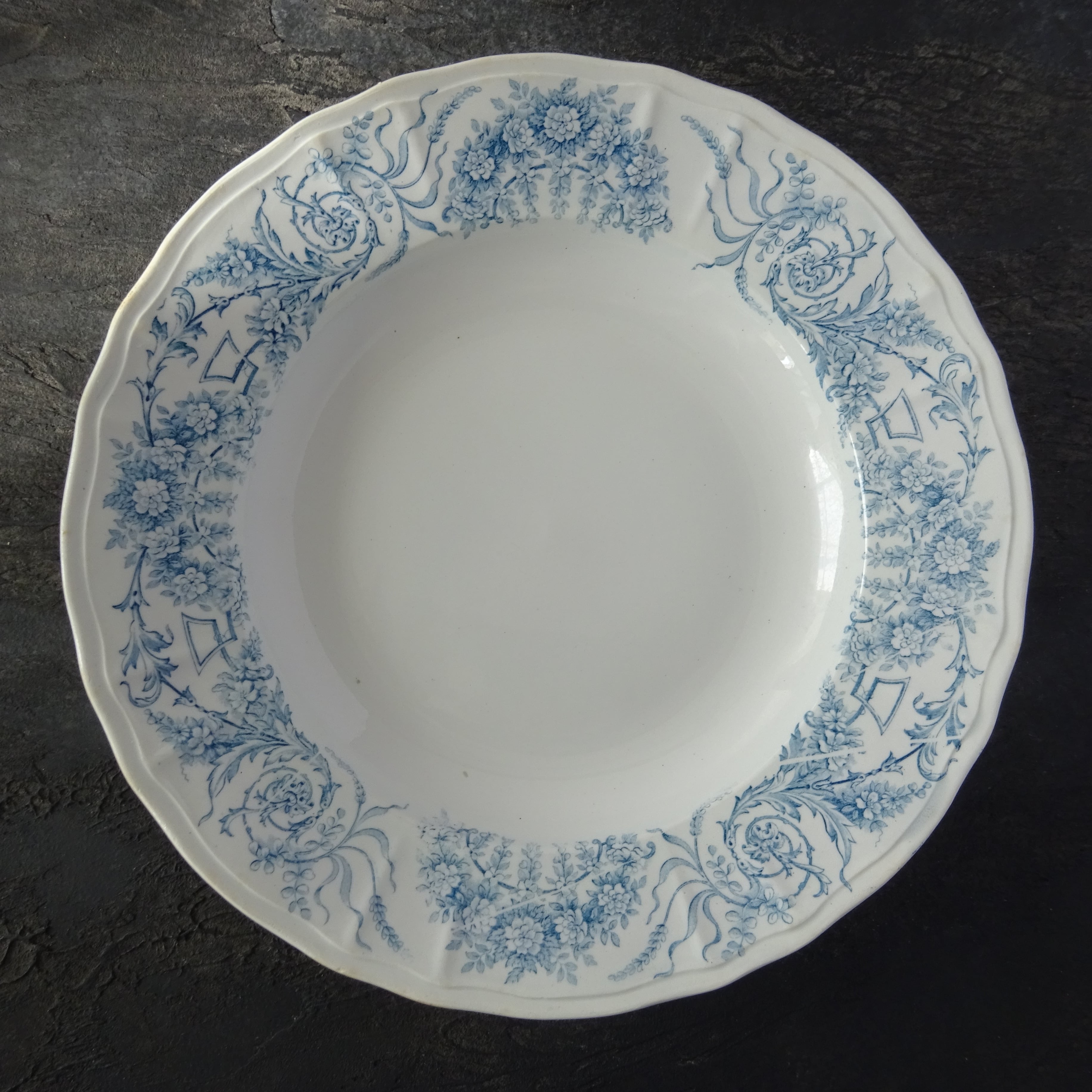 ST AMAND ET HAMAGE NORD modèle《LAMBALLE》Assiette creuse (B) | Dona Dona  *～Brocante Française～*