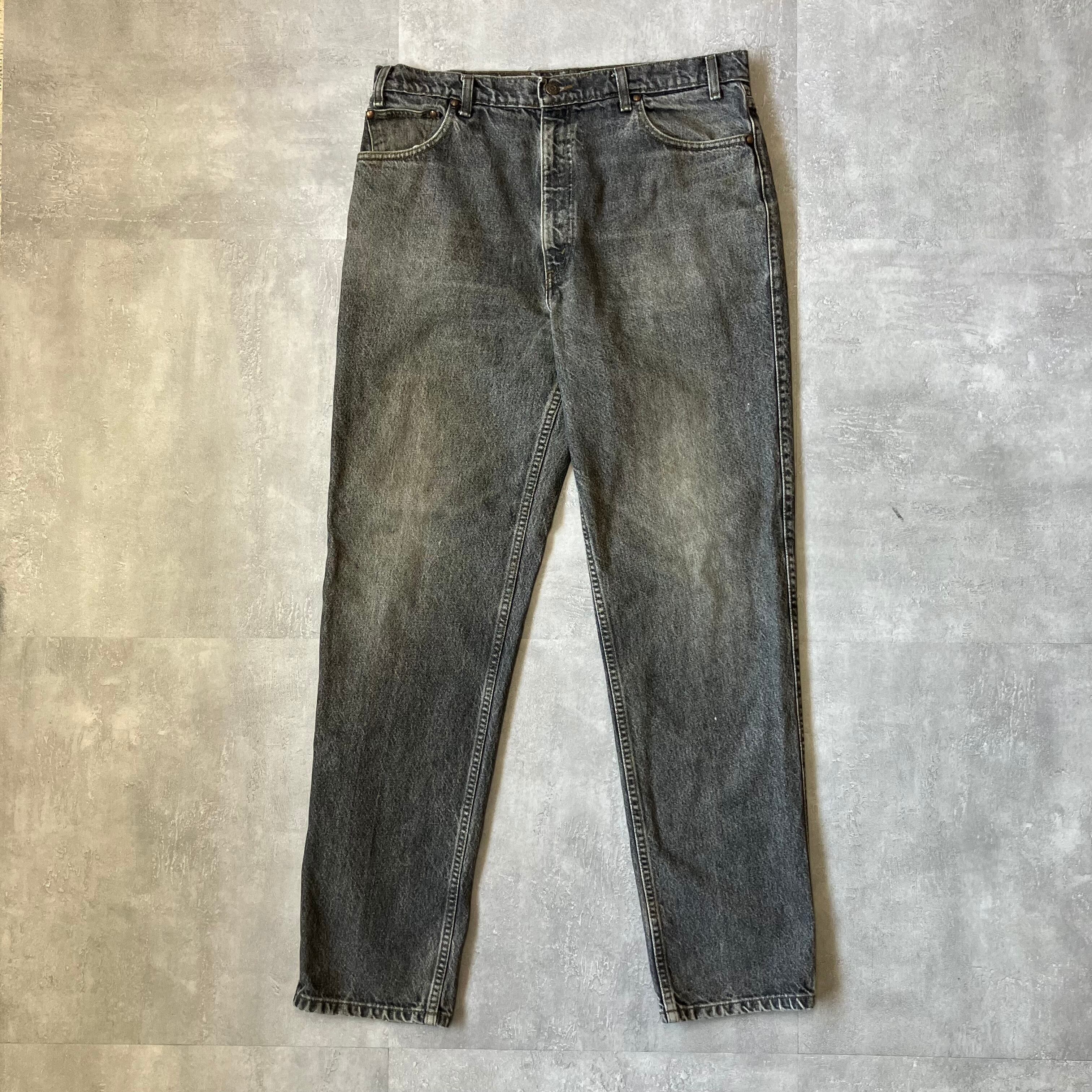 《実寸w37l33》Levi's リーバイス 545 90s ブラックデニム バギーデニム No.3419
