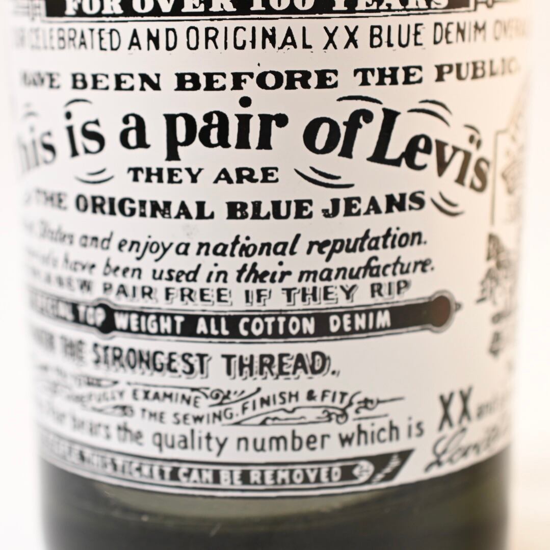 60's Vintage Levi's ギャラチケ Whiskey Glass NOS #2 | Button Works
