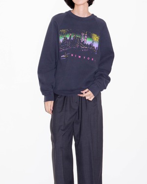 1980s landscape digital graphic sweatshirt