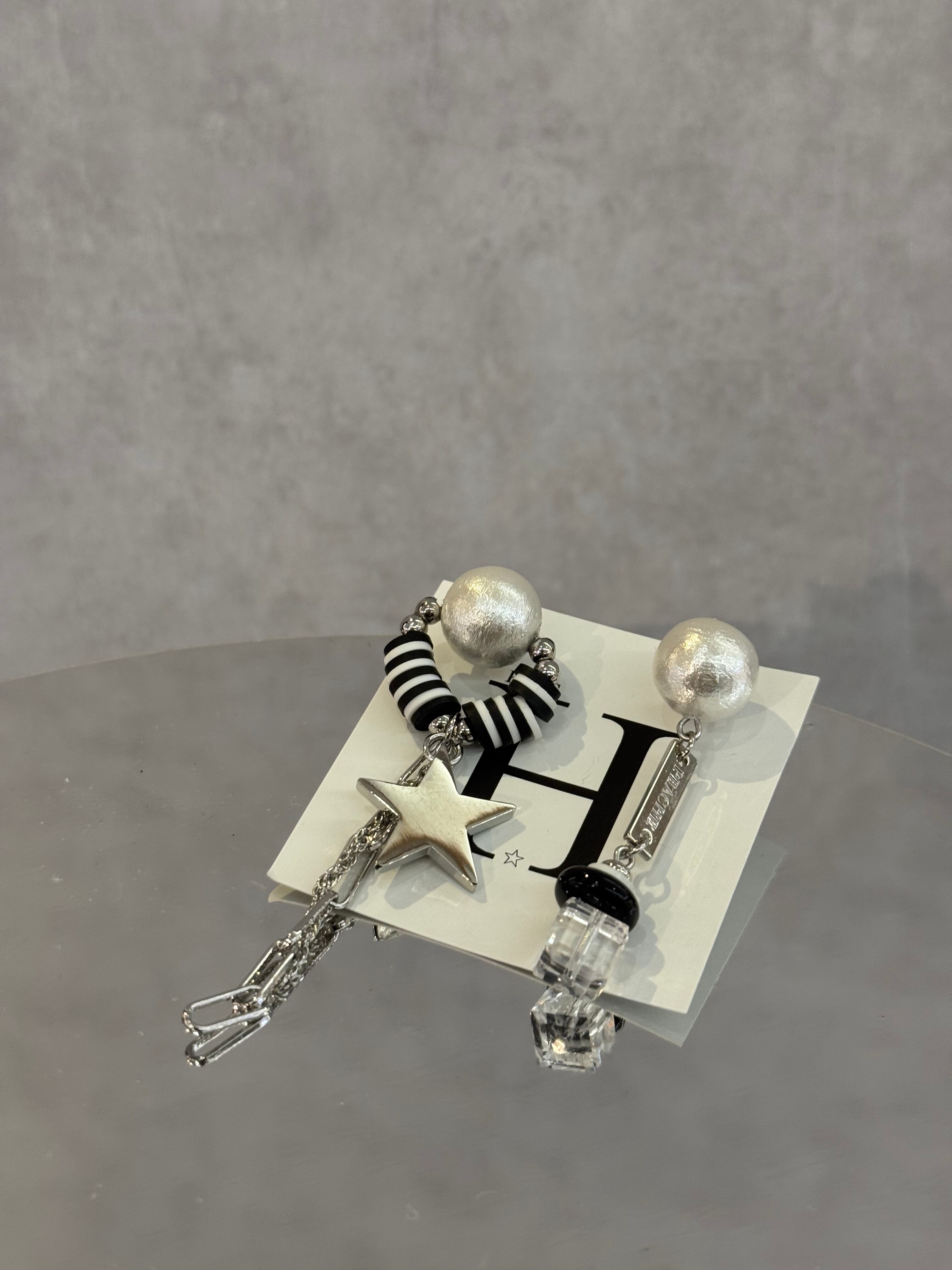 pearl silver star monotone asymmetry