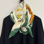 manipuri:3 シルク スカーフ (モンゴルフィエバルーン) 88cm × 88cm