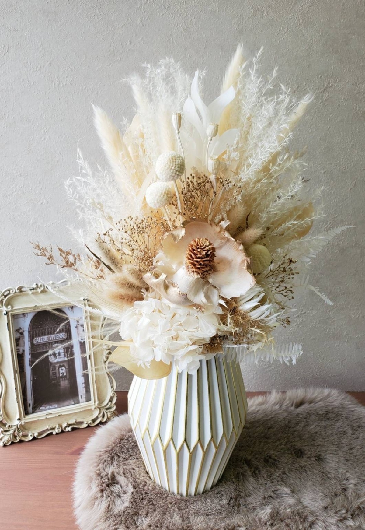 ハンドメイド♡ドライフラワースワッグ♪448 素晴らしかっ