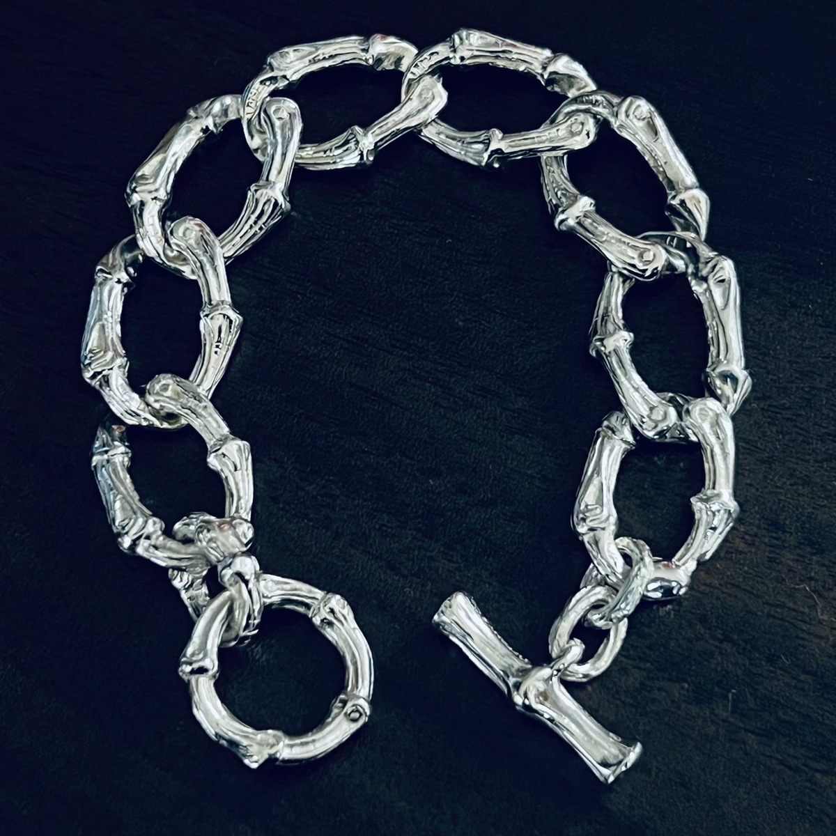 VINTAGE TIFFANY & CO. Bamboo Toggle Bracelet Sterling Silver  