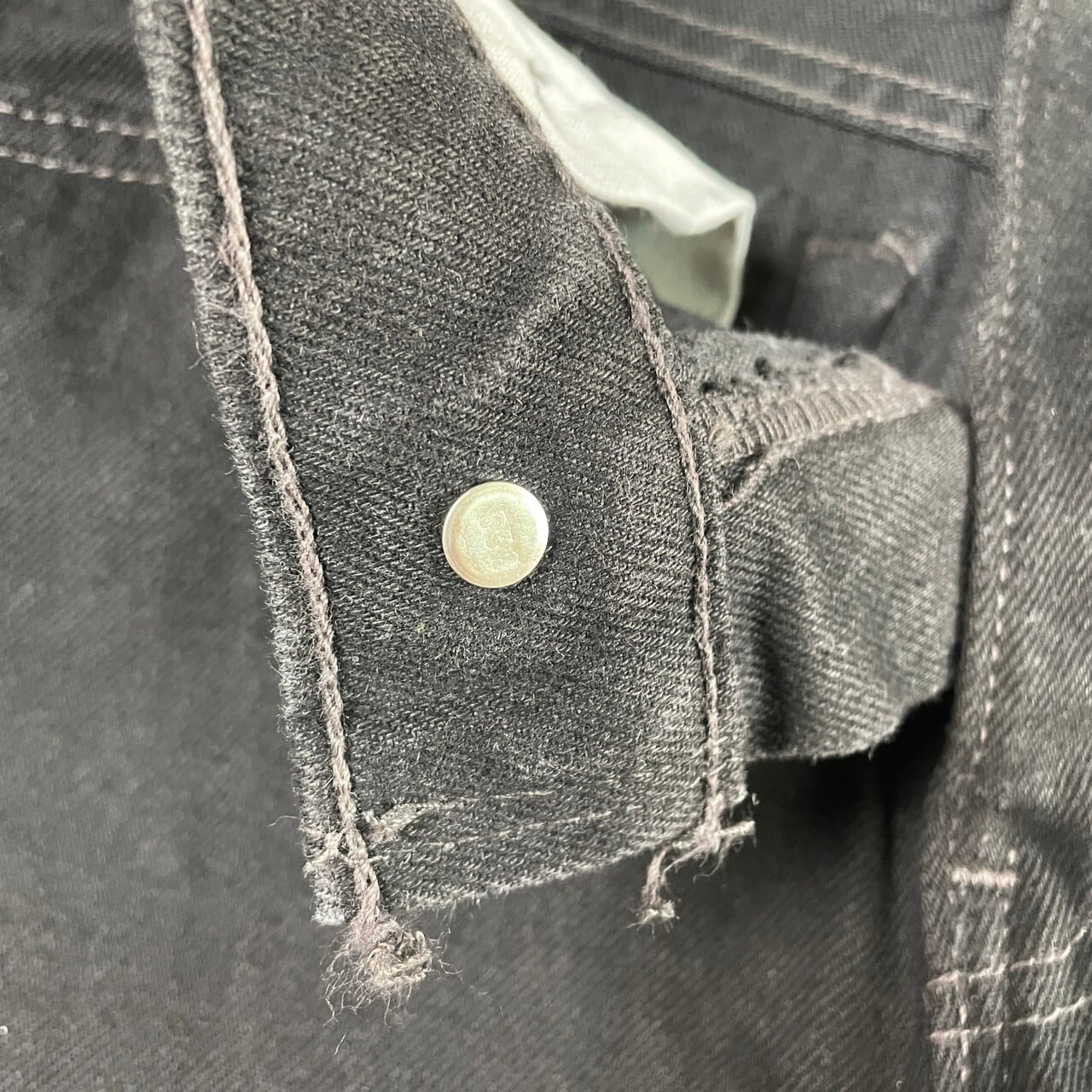90年代 USA製 Levi's リーバイス 517 後染め ブラックデニムパンツ