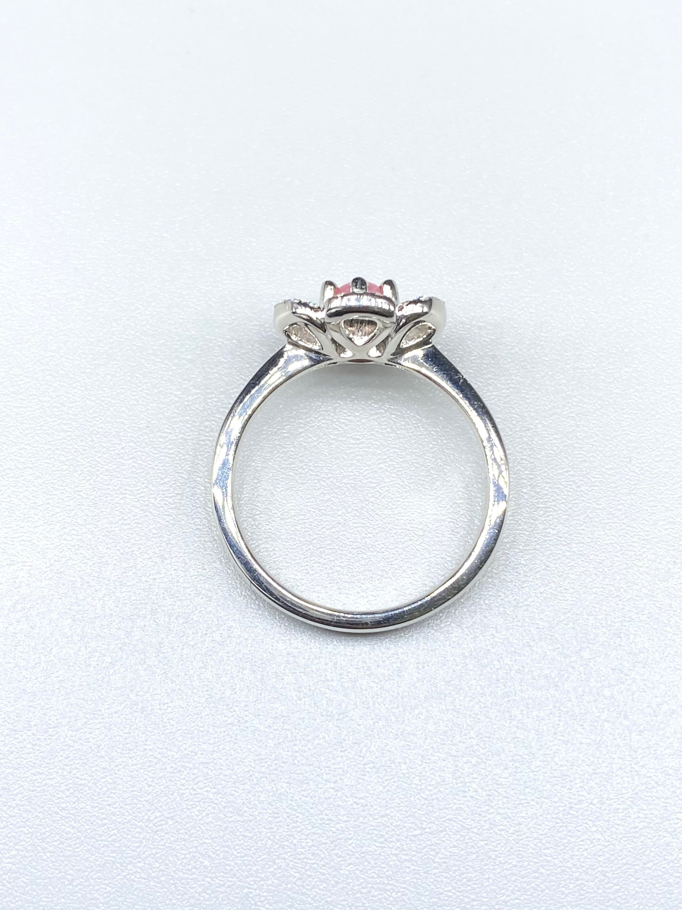 コンクパール 0.46ct / ダイヤモンド 計0.21ct Pt900 リング 12号