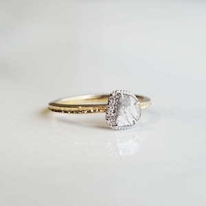 Gravity / Sliced Diamond Ring（DR036-YWD）