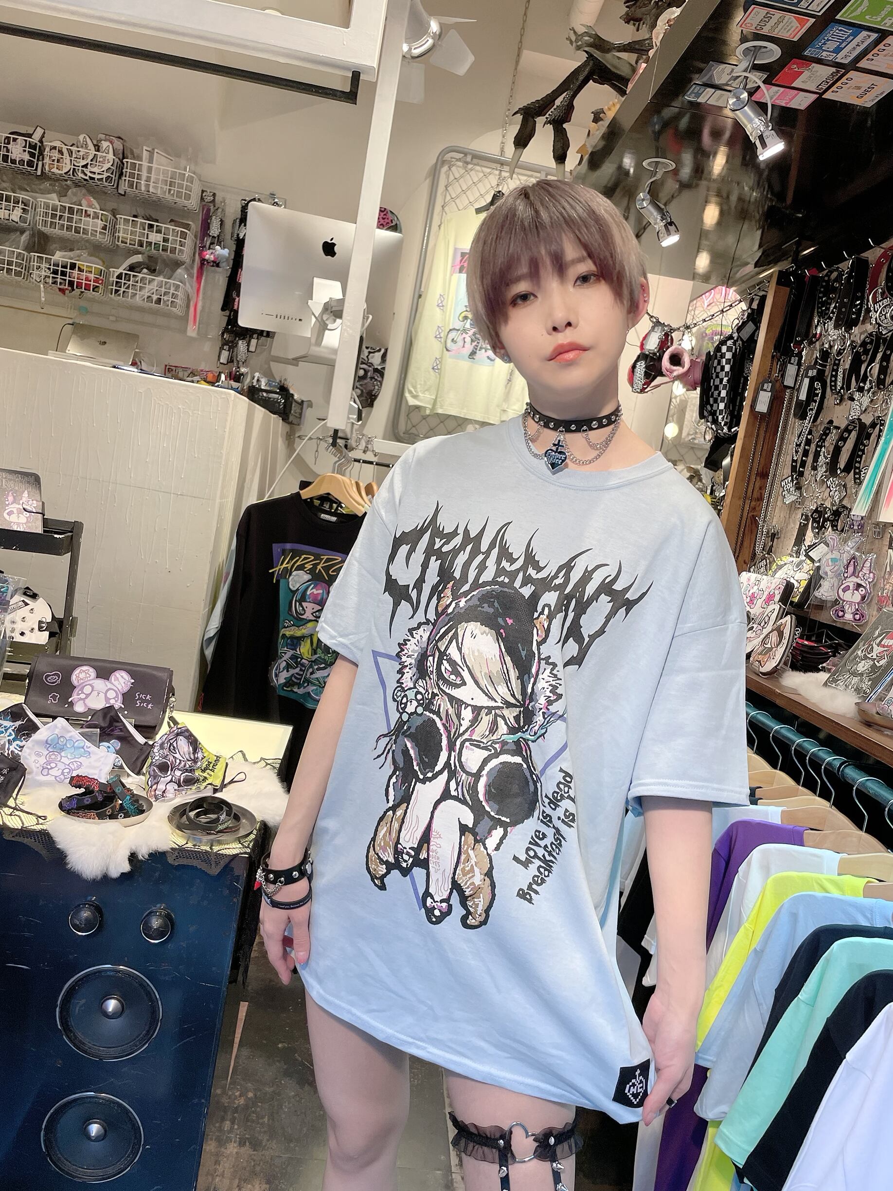 T-362 CROISSANT Tシャツ/ブルー | HYPER CORE