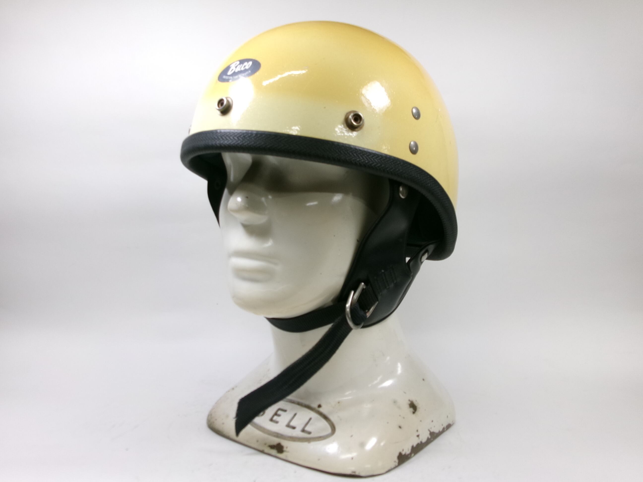 A.S.E INPACT BUCO 60's トラベラー　ガーディアン 60s BUCO PROTECTOR ハーフヘルメット 目深加工済み L ☆ 60年代 ブコ