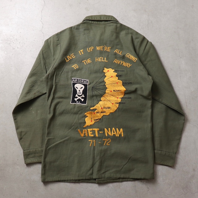 1960s  U.S.ARMY  Utility Shirts  M  刺繡　R39