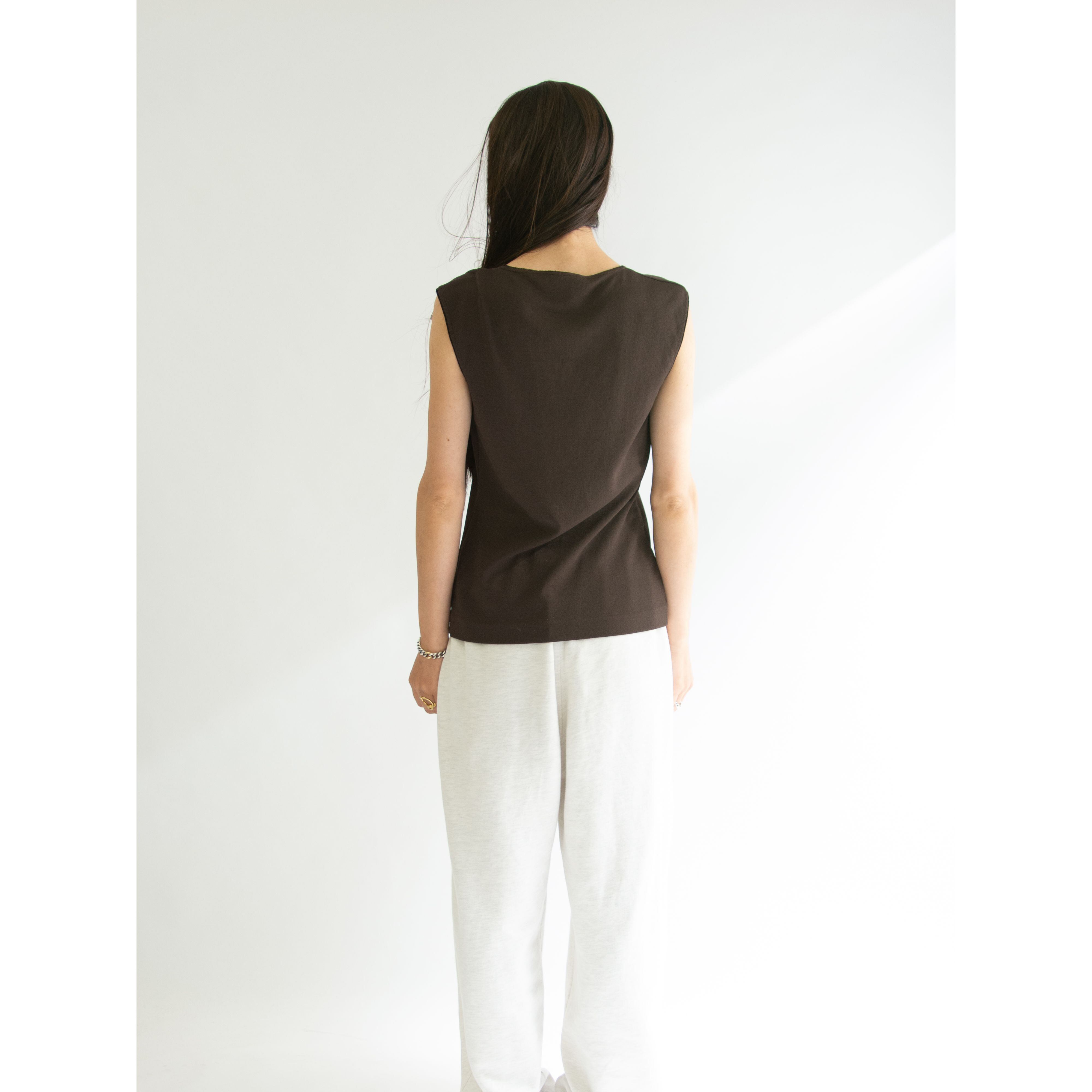 【MISSONI】Made in Italy Viscose-Nylon Sleeveless Tops（ミッソーニ イタリア製 ヴィスコースナイロンノースリーブトップス）