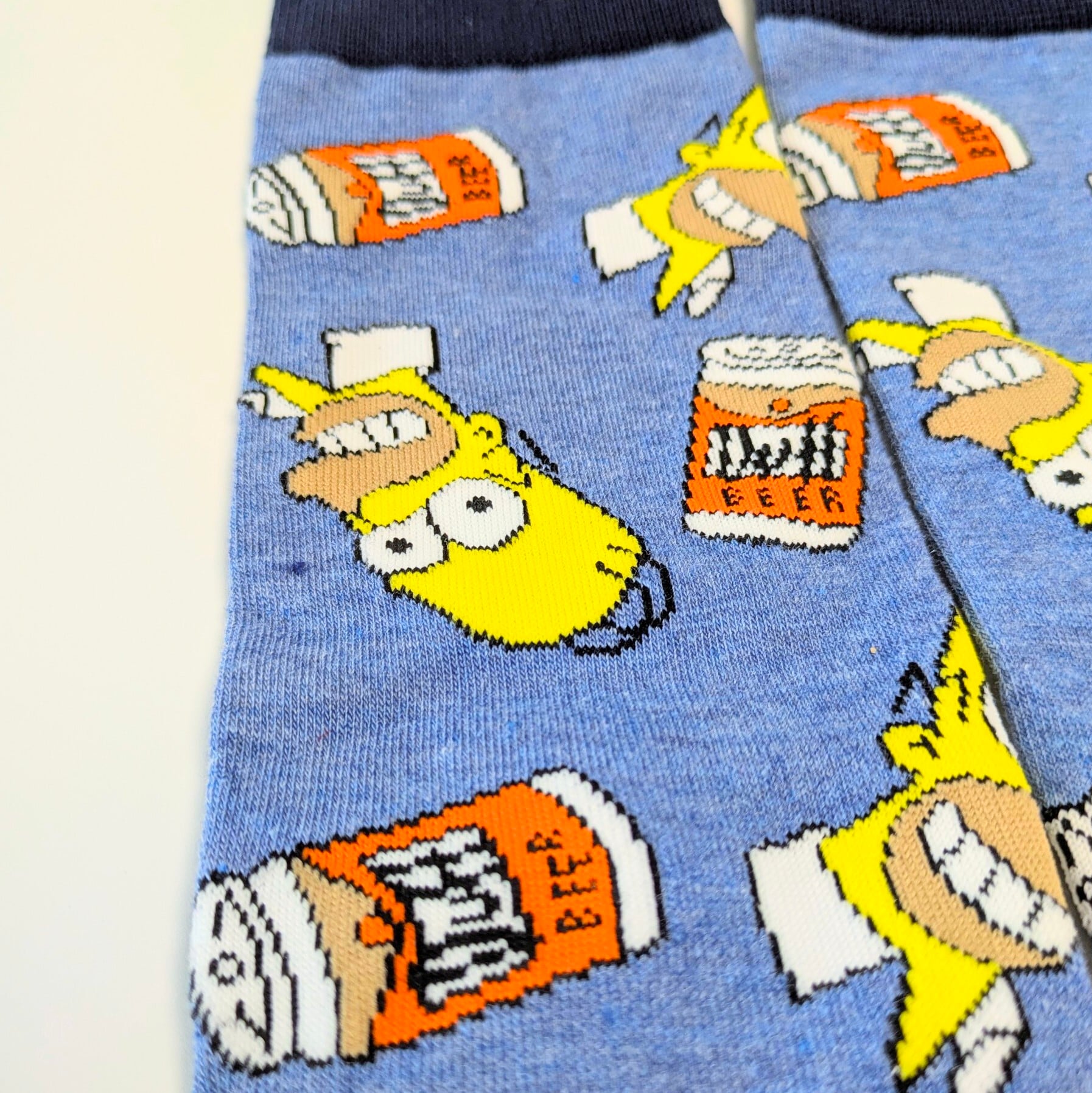 【 crew socks / クルーソックス 】『 The Simpsons / シンプソンズ / ホーマー Duff Beer / ダフビール 』 靴下 / ソックス〚アメリカン雑貨 アメトイ〛