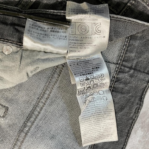 【W38 L32】levi's 先染ブラック リーバイス 569 詳細写真10