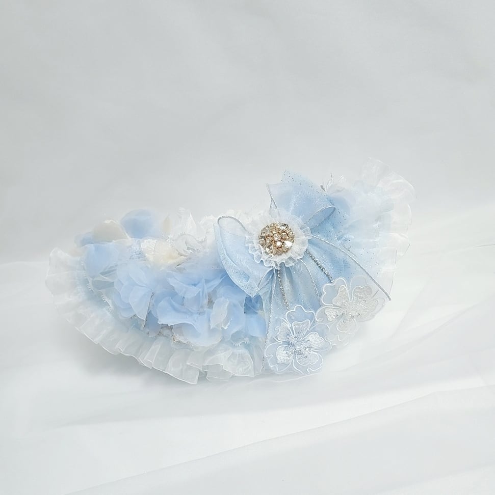 予約【PARTYC】Blue Flower Cape