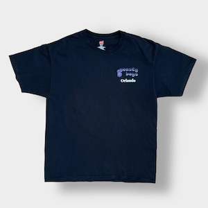 【HANES】YEASTY BOYS イースティボーイズ ワンポイントロゴ プリント バンドTシャツ バンT ロックT バックプリント L 半袖 US古着