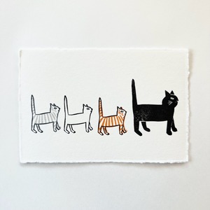 postcard (mom & kittens)