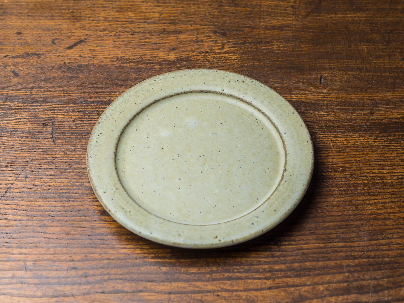SHIROUMA 洋皿 15cm 緑青（ケーキ皿・ソーサー）／長谷川 哲也