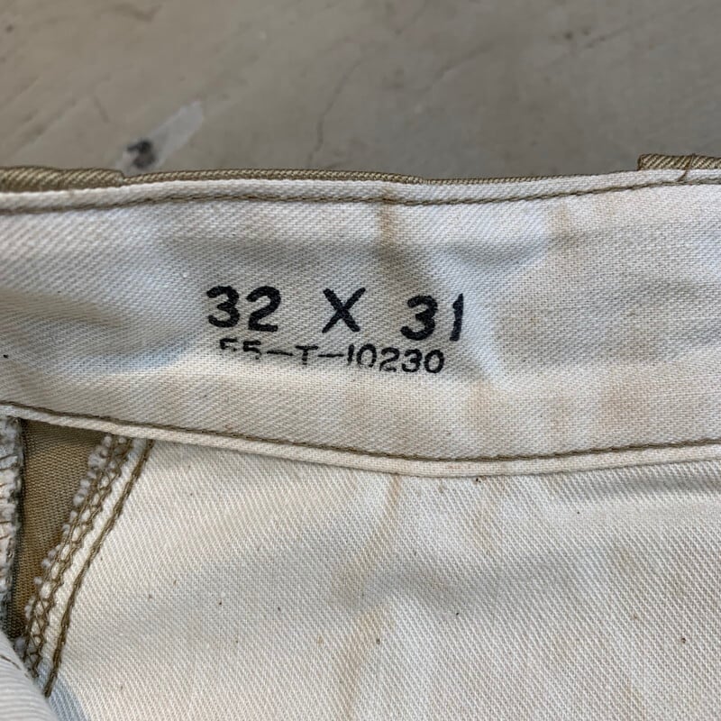 50's U.S.ARMY チノトラウザーズ デッドストック ノンウォッシュ 50's U.S.ARMY チノトラウザーズ デッドストック ノンウォッシュ