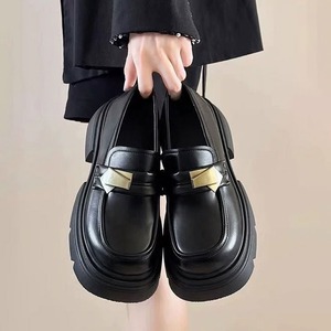 厚底 ローファー 選べる2タイプ エナメル スムース レディース 韓国 通勤 通学 学生 大人 シンプル レザー調 太ヒール 歩きやすい 疲れにくい 履きやすい 大人可愛い 大人女子