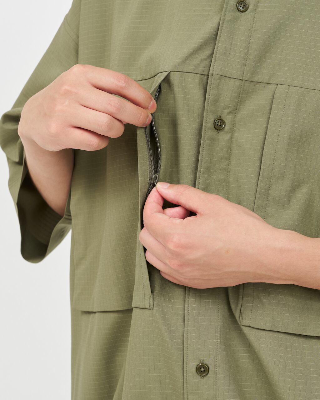 トップス COOLFIBER RIPSTOP FIELD POCKET S/S SHIRT FreshService COOLFIBER® RIPSTOP FIELD POCKET S/S SHIRT | HUMAN and