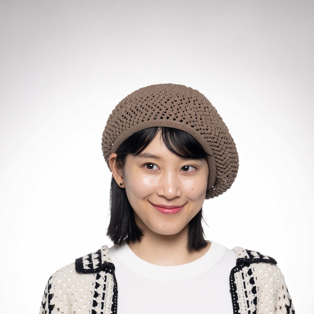 ミナペルホネン ⚮̈﻿ ニット ベレー帽 ミナペルホネン ⚮̈﻿ ニット ベレー帽