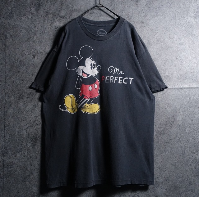 "Disney" Black Fade Mickey Print T-shirt