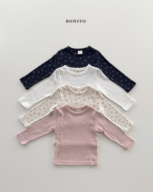 [即納S/M]≪BONITO≫Eyelet T-Shirt ivory 17