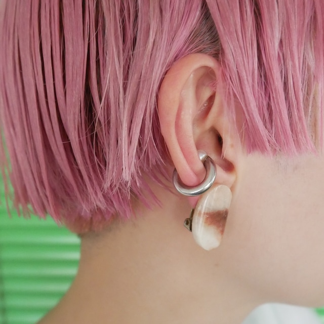 Nuance marble earring