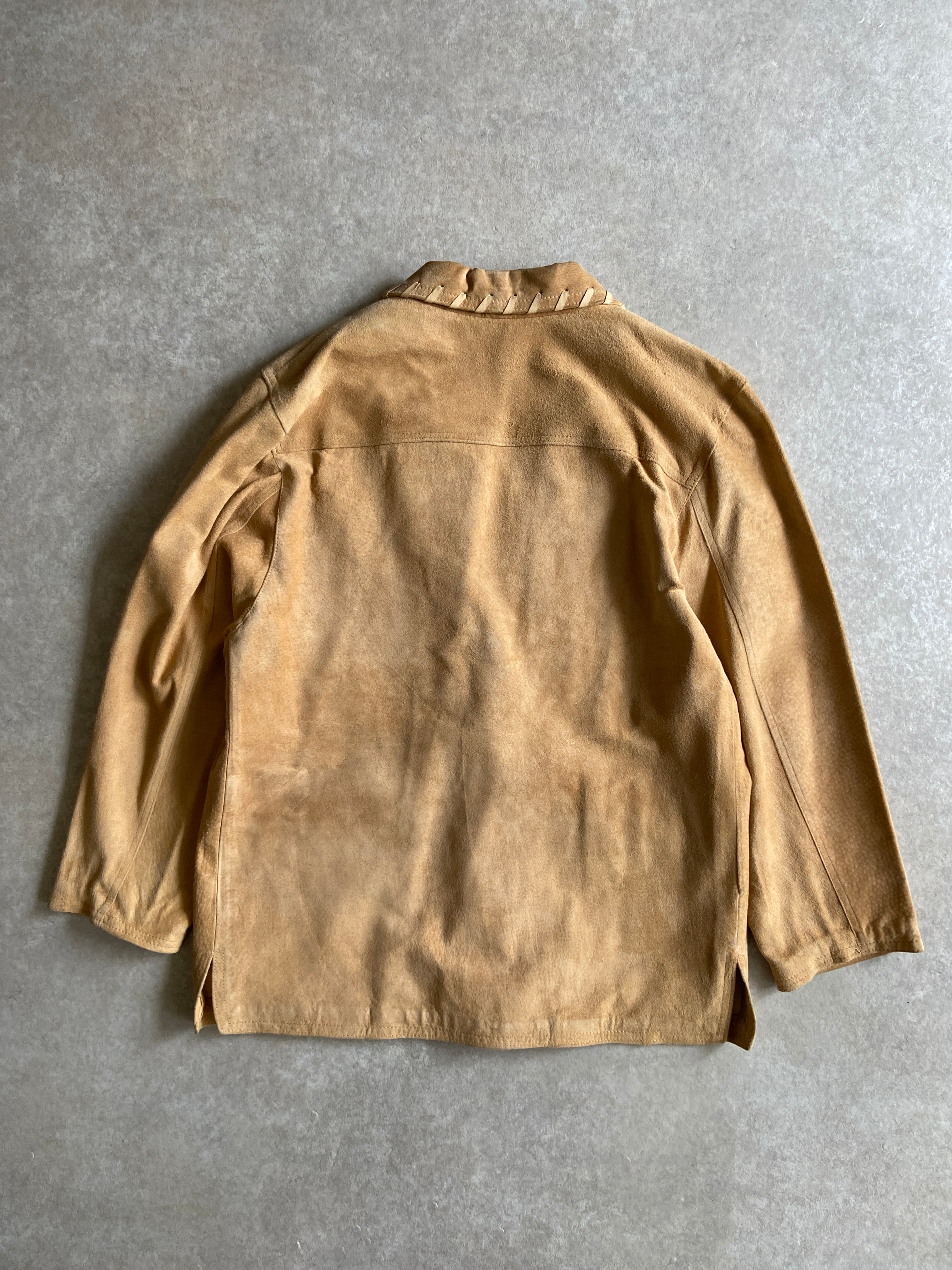 1980s FOXRUN Suede Leather Tailor Jacket S G679 | ROGER'S used