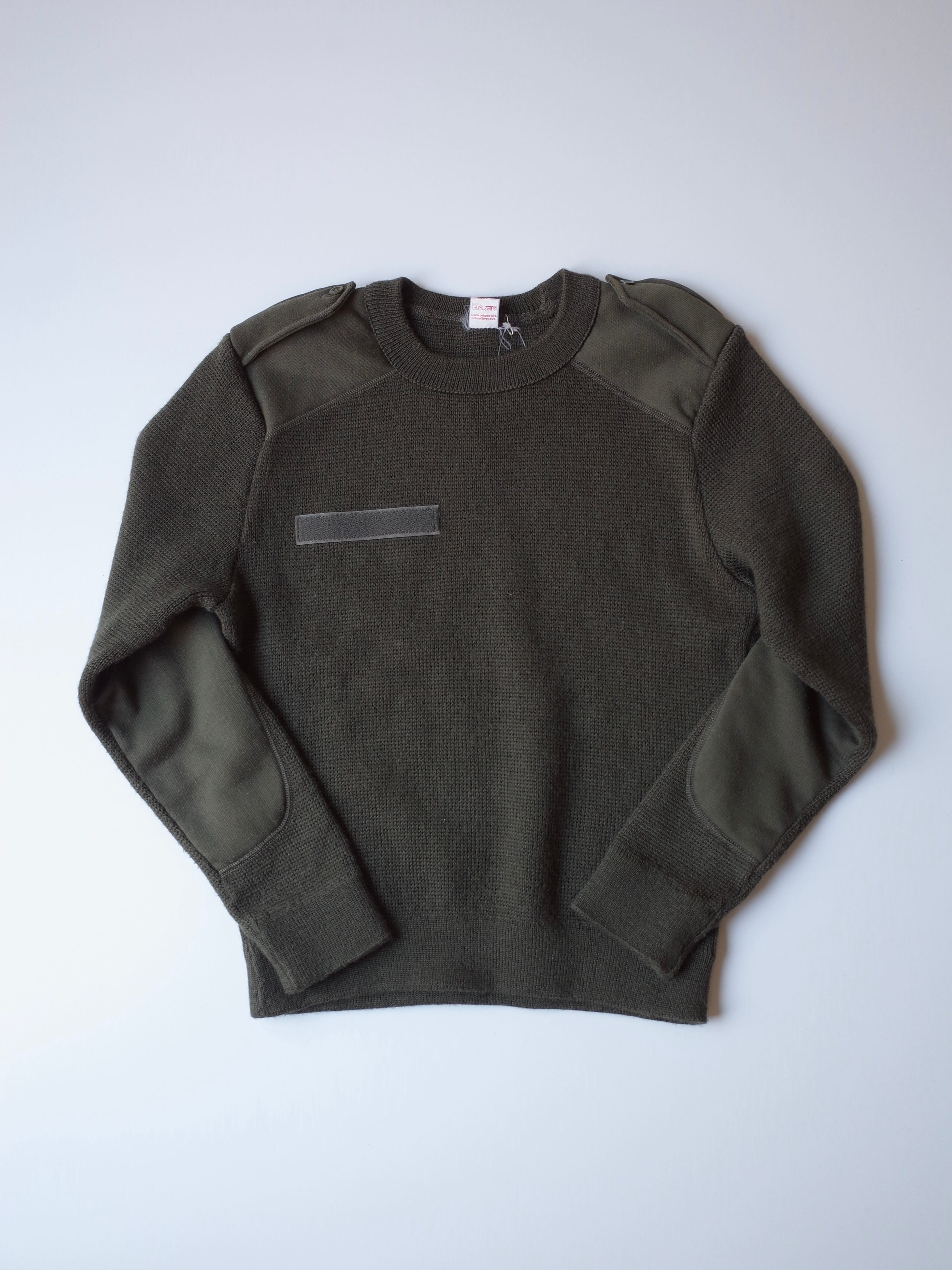 80s French army command sweater