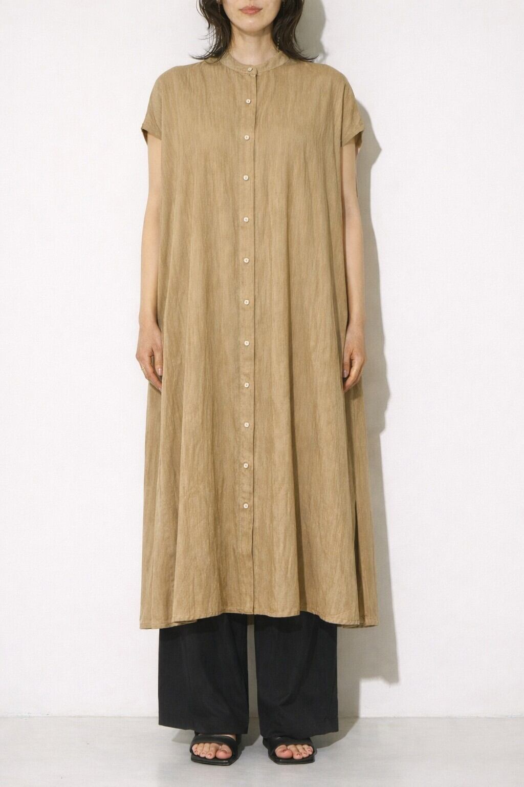 ご予約】[5562-350BZ] ﾘﾈﾝﾀｯﾁﾛﾝｸﾞｼｬﾂOP【chignon】 | acid candy