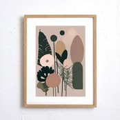 Omoiyari｜思いやりをミニマルに描く抽象アートポスター｜北欧シンプル空間に馴染む上質インテリア｜A2ポスター