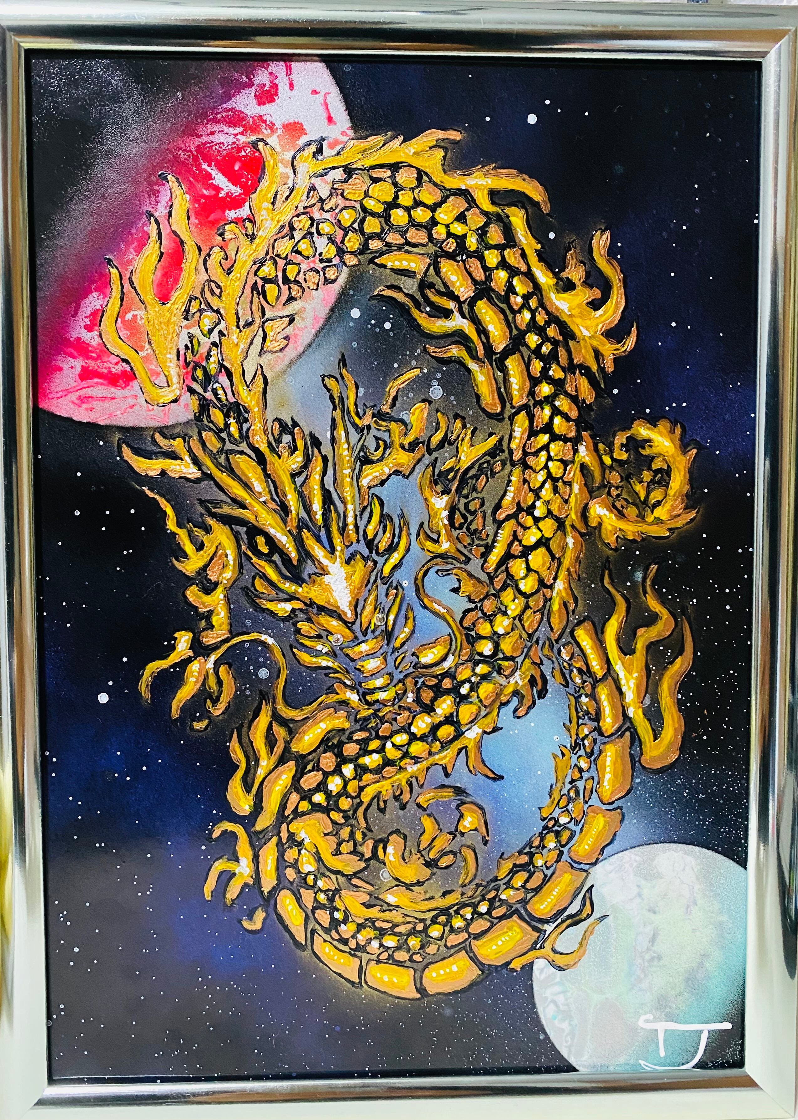 78-1. 金龍と銀龍のスプレーアートです。/チョー新作です。 78-1. 金龍と銀龍のスプレーアートです。/チョー新作です。