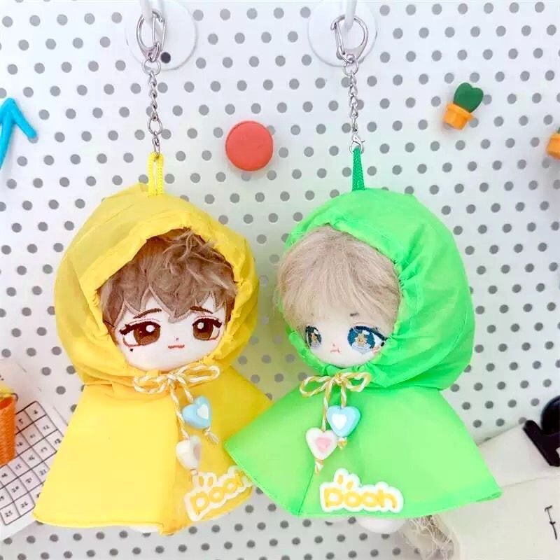 10cm】ぬい服 2色 てるてる坊主 ポンチョ 雨具 夏 | ぬい服コココ
