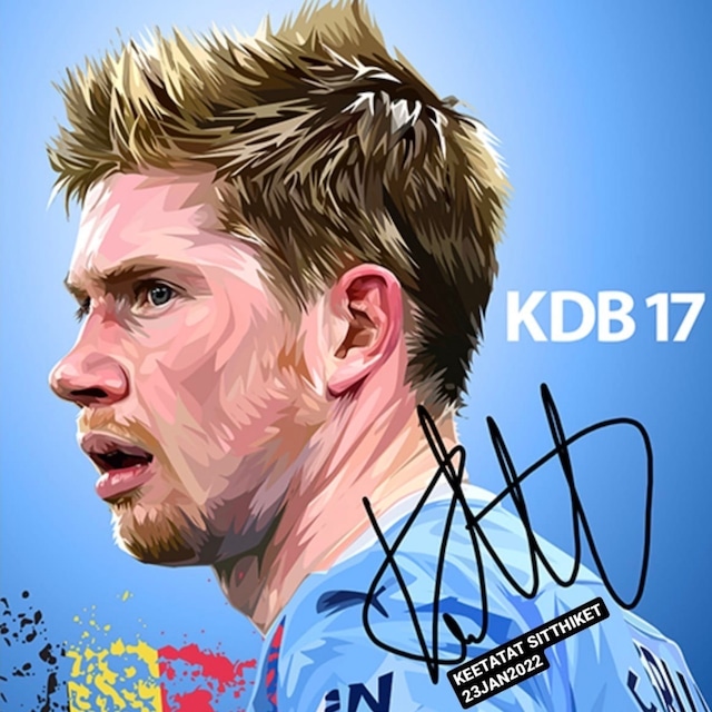 ケヴィン デ ブライネ / KEVIN DE BRUYNE / サイズ 52cm / PAPSSO-0120