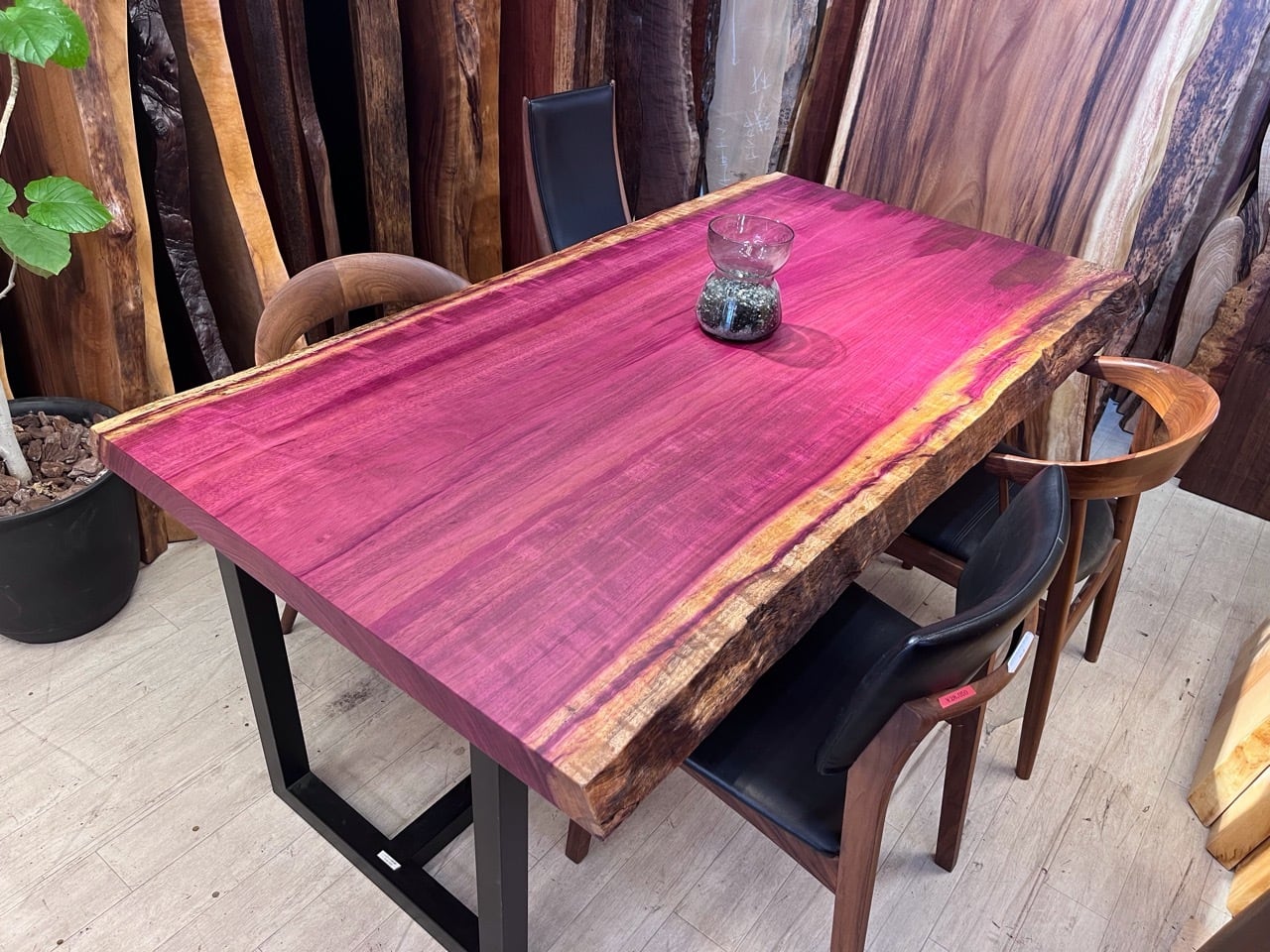 パープルハート | 千年家具 - 無垢一枚板テーブル・ダイニングテーブル