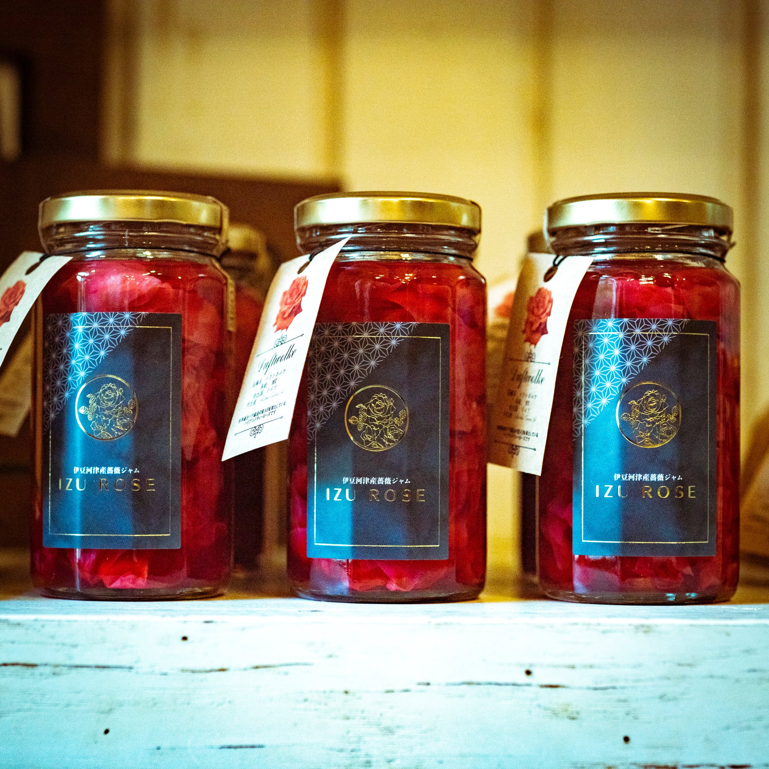 ☆2025秋バラ☆ 伊豆河津産食用ばらジャム IZU ROSE ドフトボルケ（赤