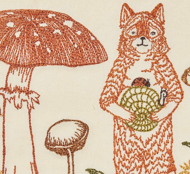 CORAL&TUSK [Fox with Mushrooms Card] キノコとキツネ グリーティングカード(コーラル・アンド・タスク)